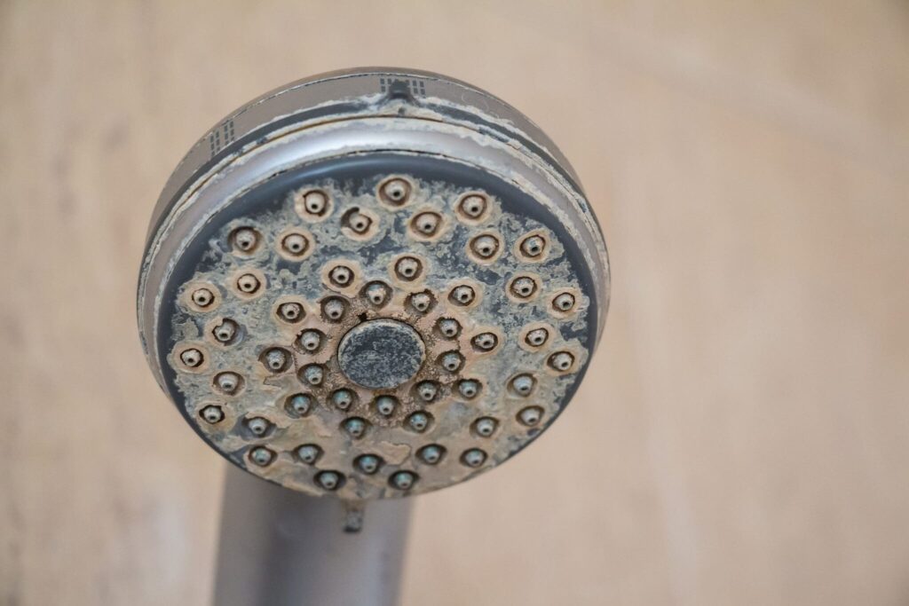 Hard Water on Shower Head