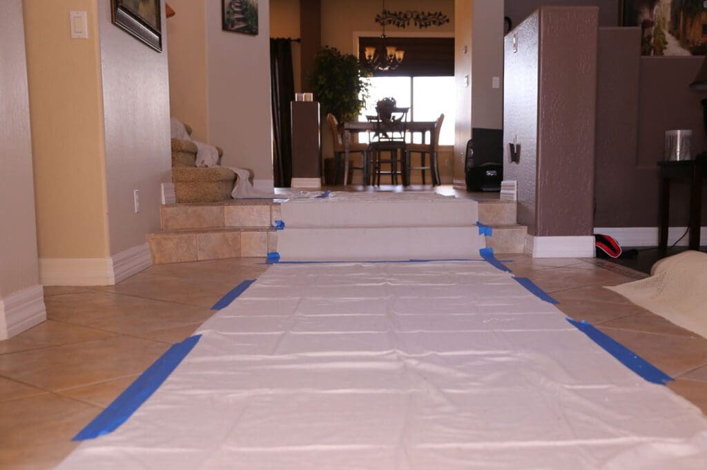 Heat Pump Installation Floor Cover